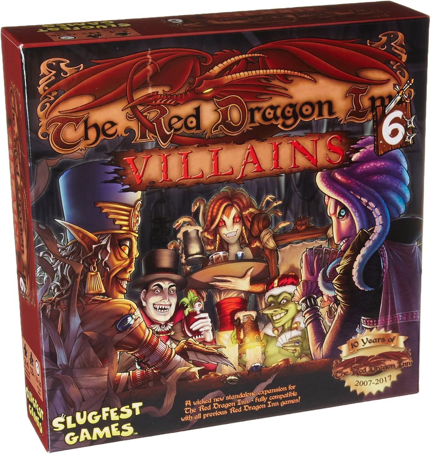 The Red Dragon Inn 6: Villains Strategy Board Game for 2-4 Players