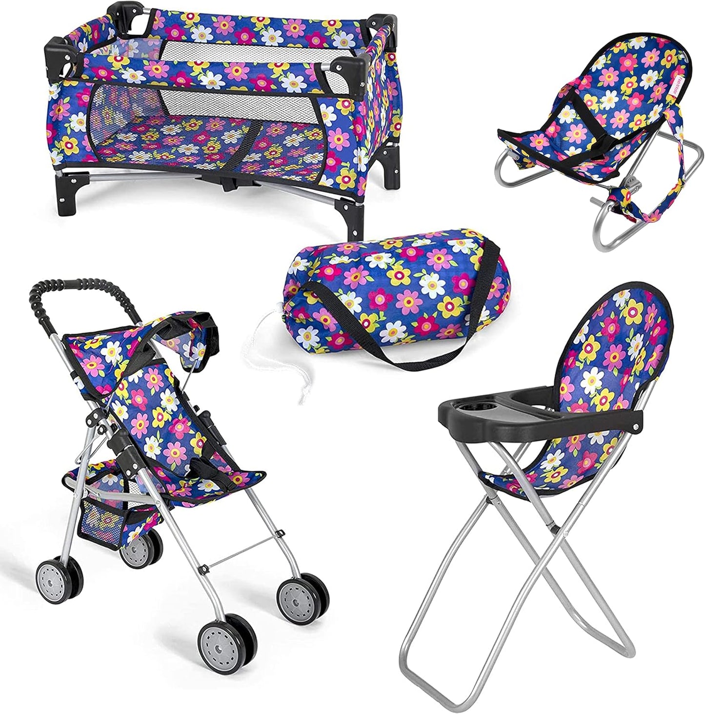 fash n kolor 4 Piece Baby Doll Play Set for Imaginative Fun