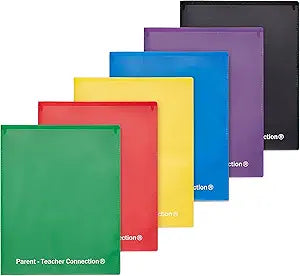 ECR4Kids 2-Pocket Parent-Teacher Communication Folder Set