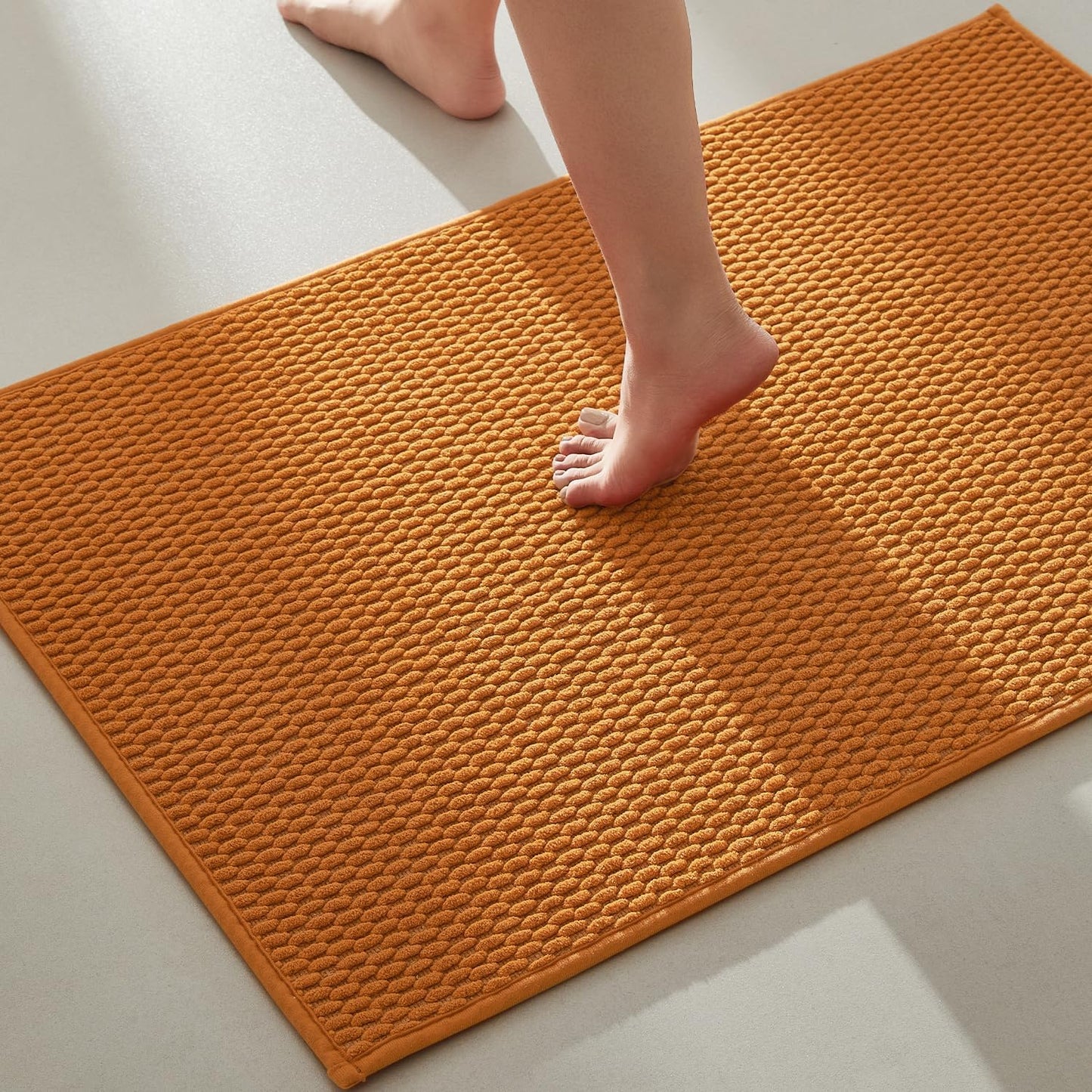 Bathroom Rugs Non Slip Washable Super Absorbent Thin Bath Mat