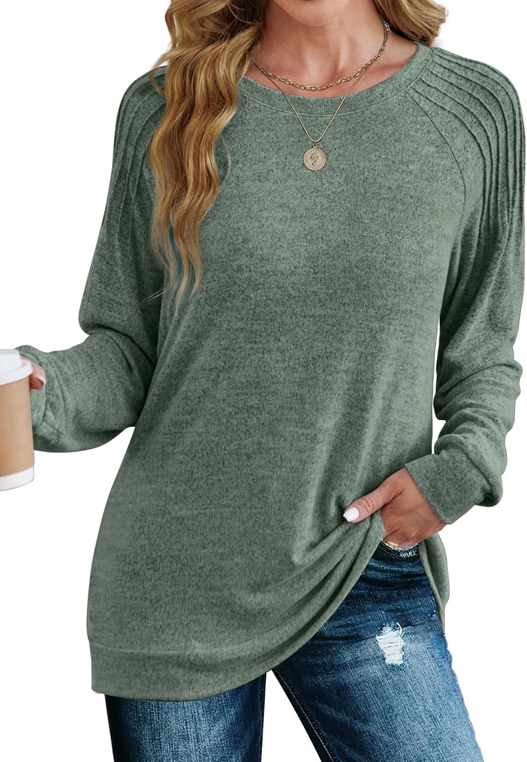 Saloogoe Crewneck Sweatshirt: Stylish Comfort 2024