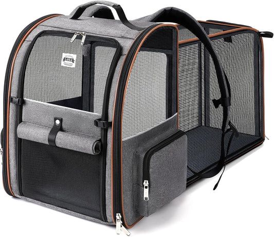 Lekebobor Large Cat Backpack Carrier for Travel and Hiking