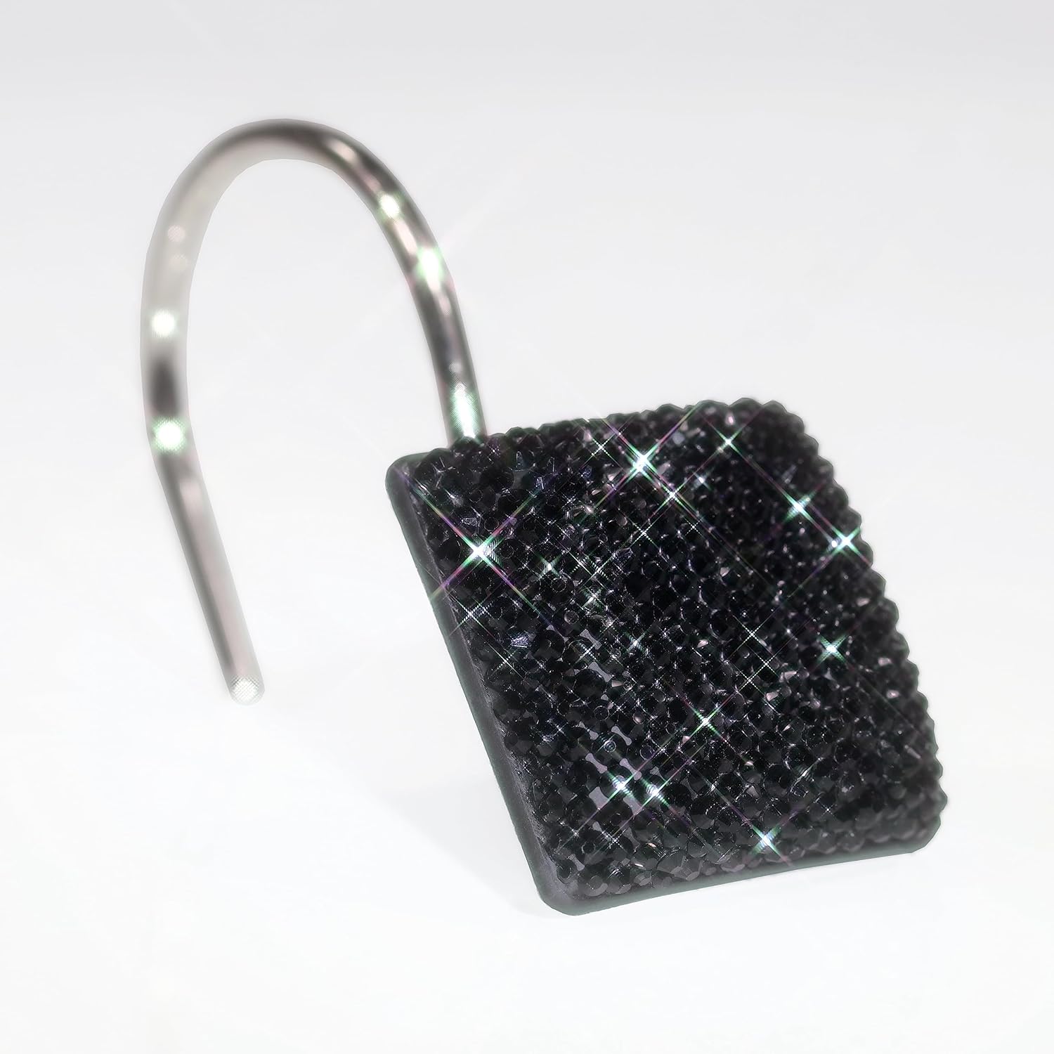 Popkozzi Luxury Crystal Shower Curtain Hooks