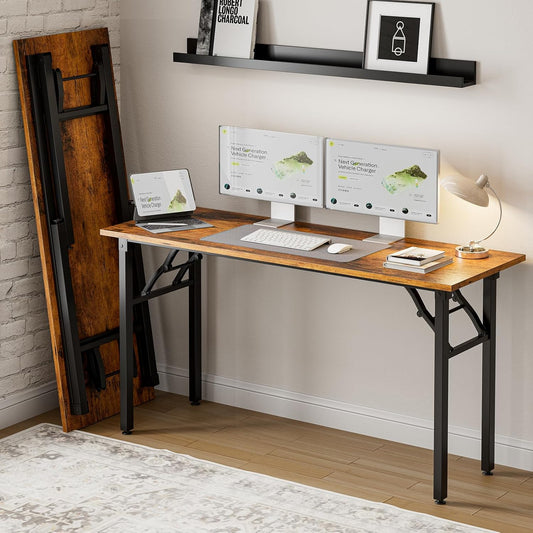 Frylr Small Folding Computer Desk for Home Craft and Study Use