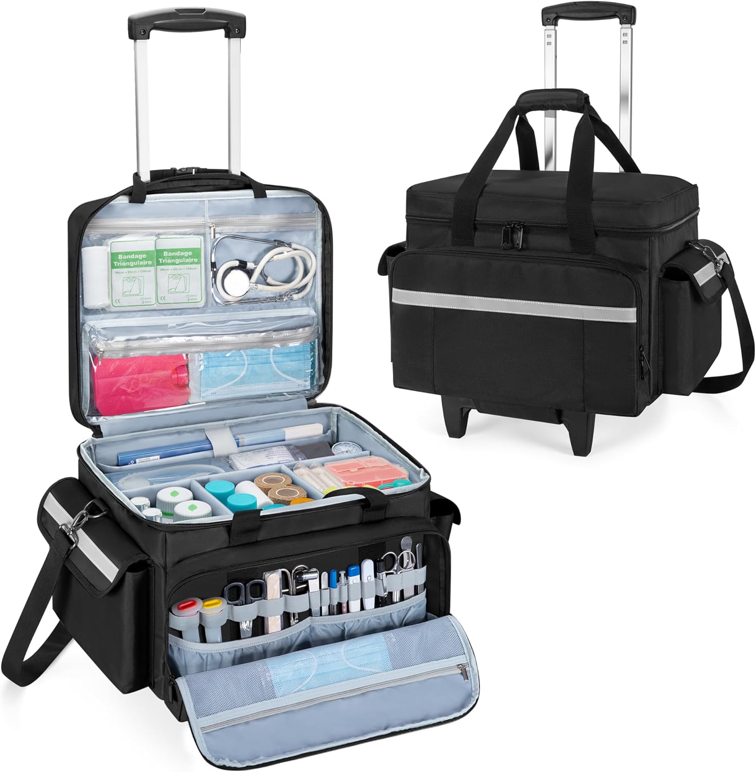 Trunab Medical Bag on Wheels: Perfect for Nurses and Doctors