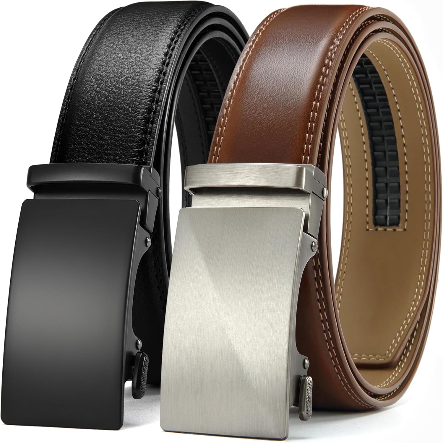 CHAOREN Leather Ratchet Belt for Men - Customizable Fit Style