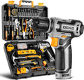 Power Drill Tool Set Kit - Compact 12V Cordless Drill and Toolbox