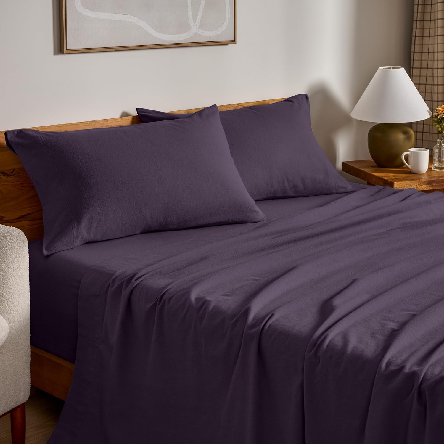 Bare Home Flannel Sheet Set for Twin XL - Soft and Durable