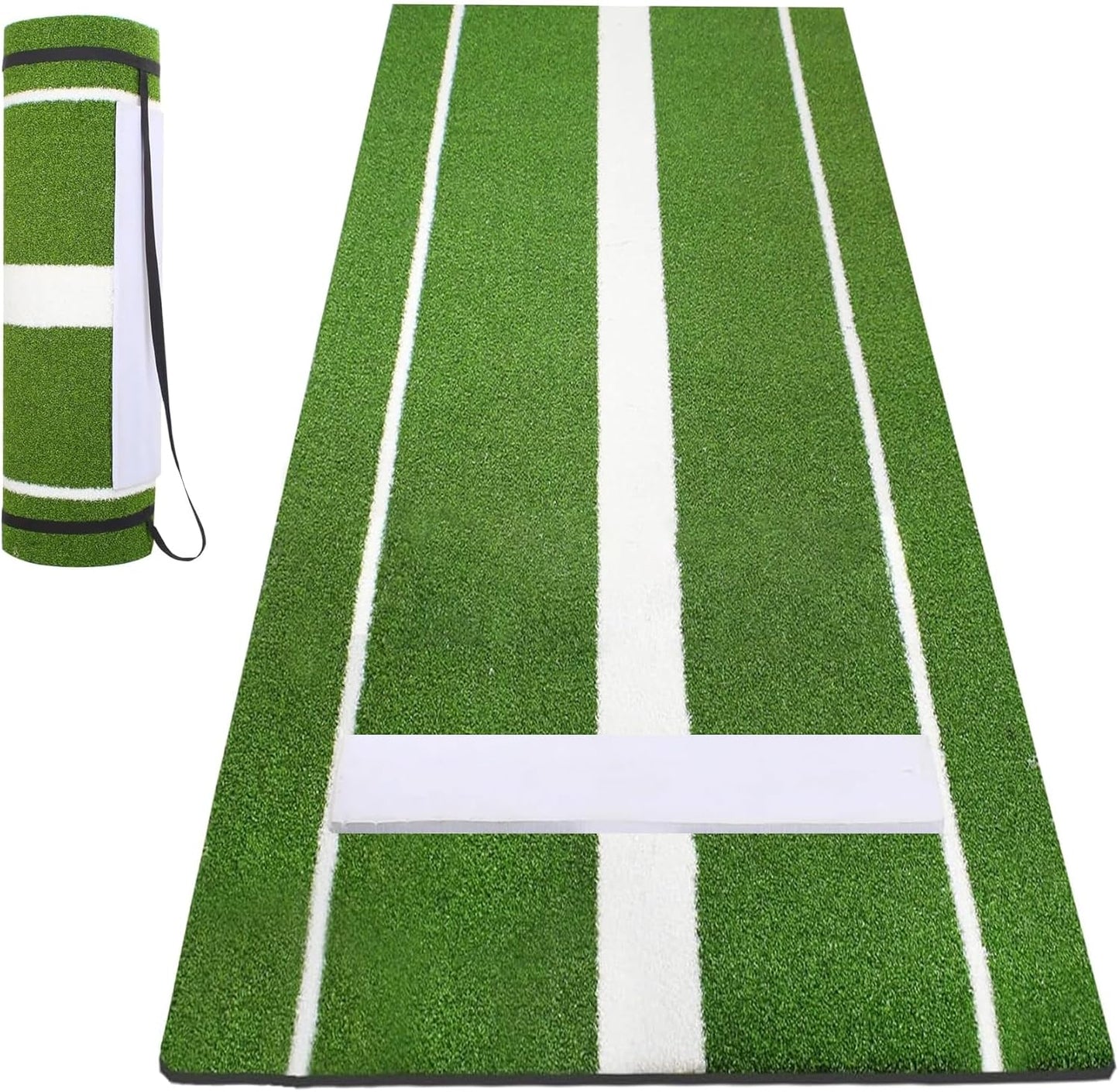 10x3 ft Softball Pitching Mat with Mound - Durable Antifade Turf