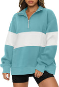OFEEFAN Sweatshirts for Women - Stylish Loose Fit Quarter Zip