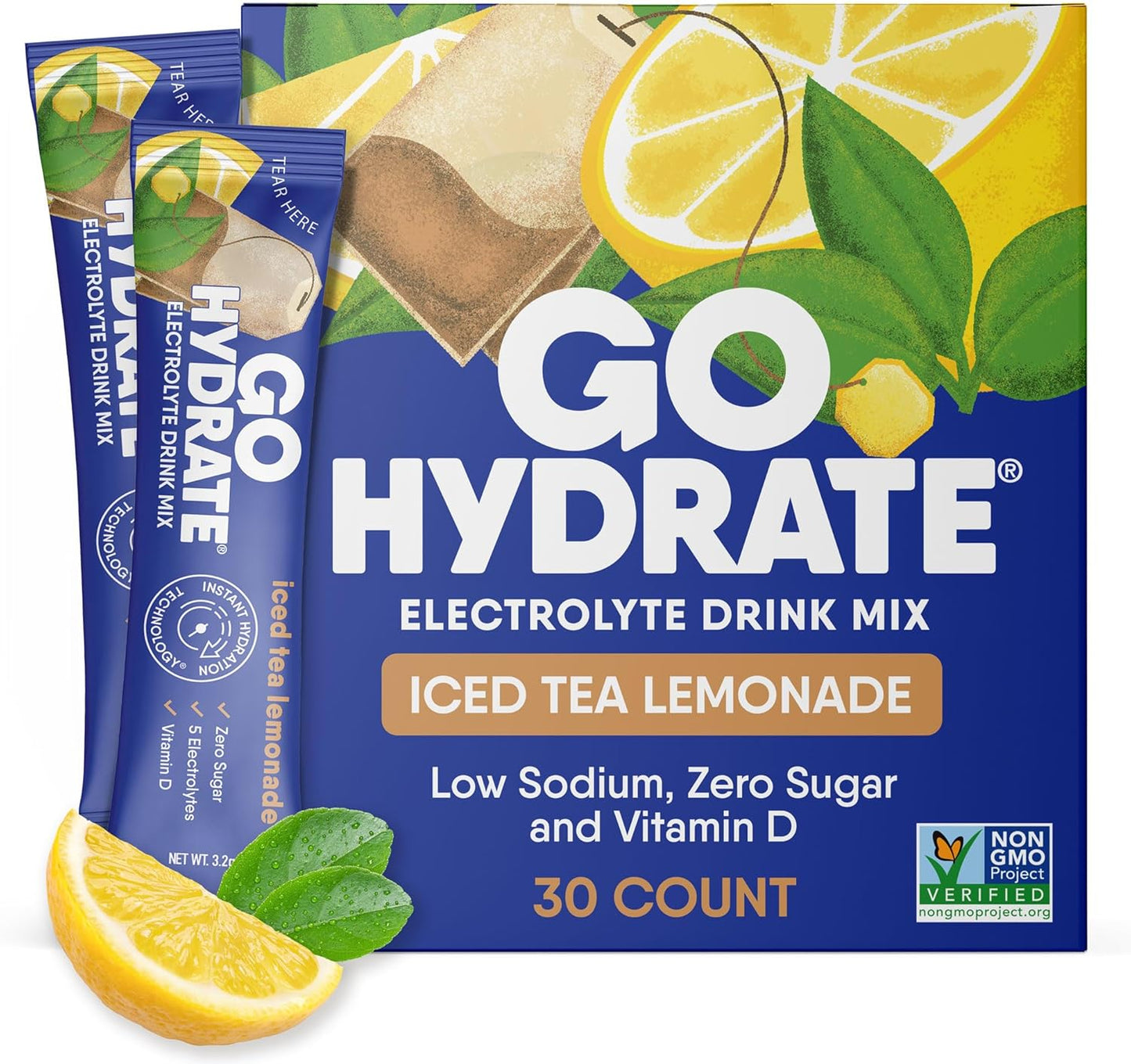 GoHydrate Instant Hydration Powder Packets for Energy Boost