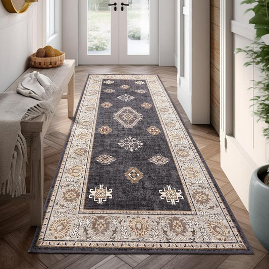 ILANGO Hallway Runner Rugs Non Slip Vintage Entryway Carpet
