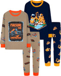 Boys Long Sleeve Cotton Pajama Set Size 18Months-12Years - 4pc