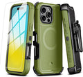 Maverick Series iPhone 16 Pro 6.3 Case with Belt Clip Holster - Rugged