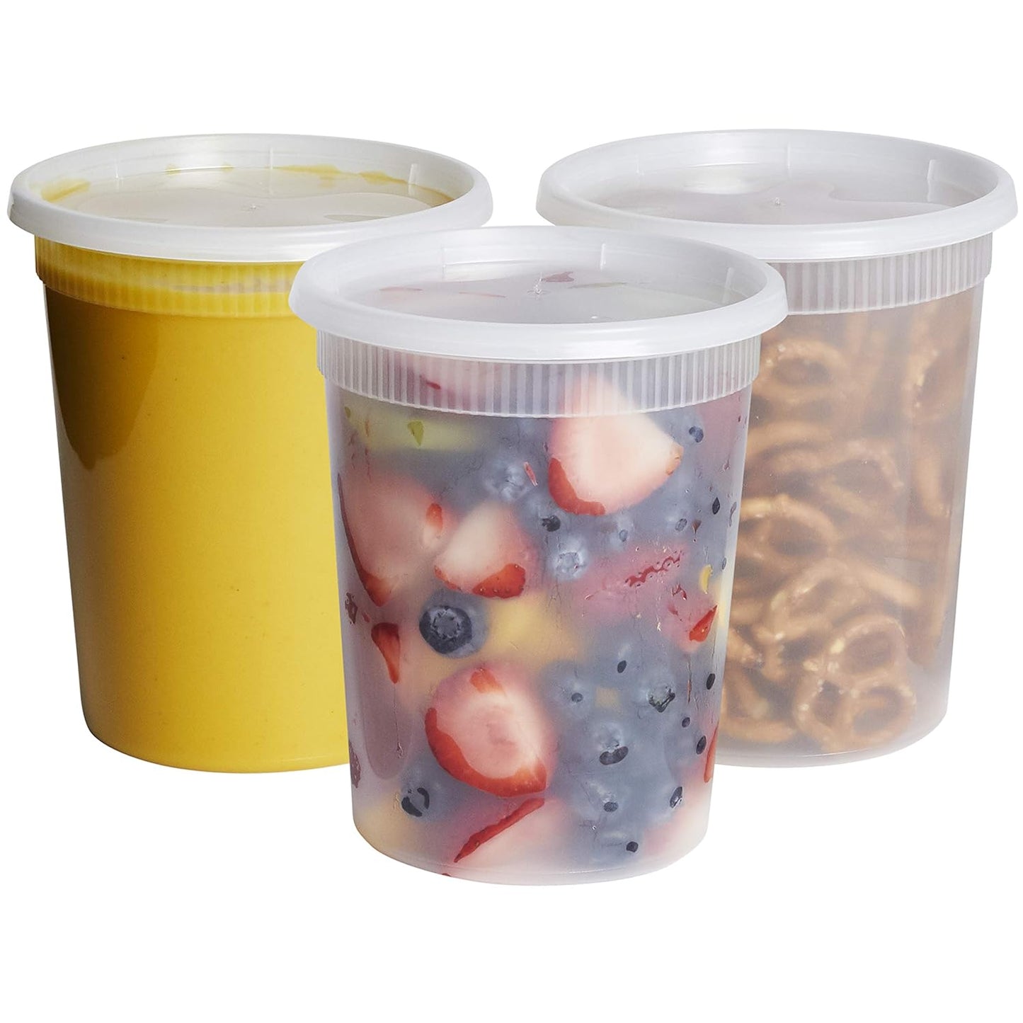 QQOUTLET Microwavable Hot and Cold Deli Food Containers