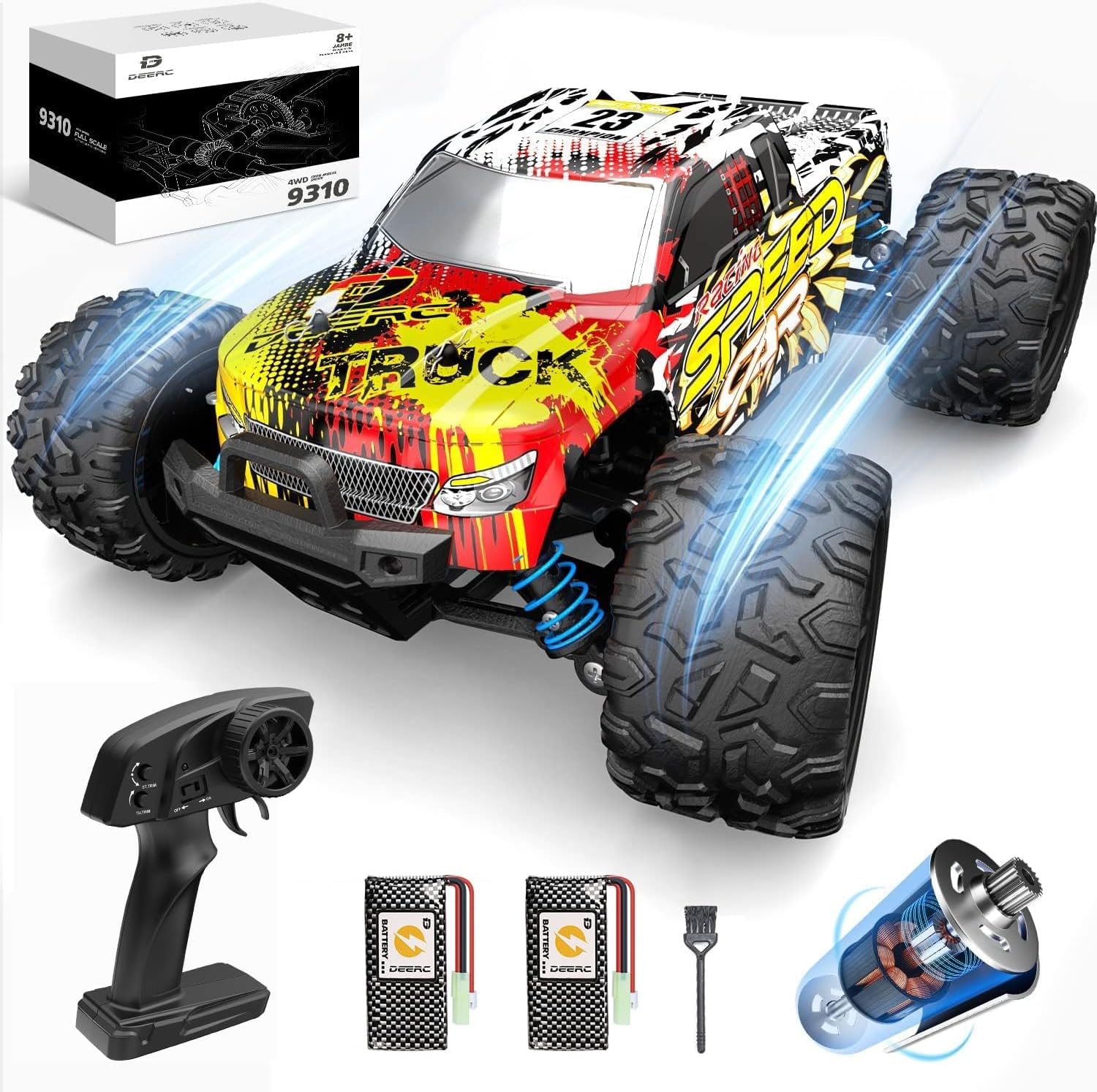 DEERC RC Cars High Speed Remote Control Car for All Terrains