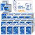 100 Pack Instant Cold Pack - Disposable Instant Ice Packs for Injuries