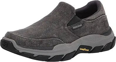 Skechers Men's Respected-Fallston Canvas Slip On for Comfort