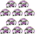 NUPTIO Flower Wedding Centrepieces 9.5in Rose Balls - Reusable Table