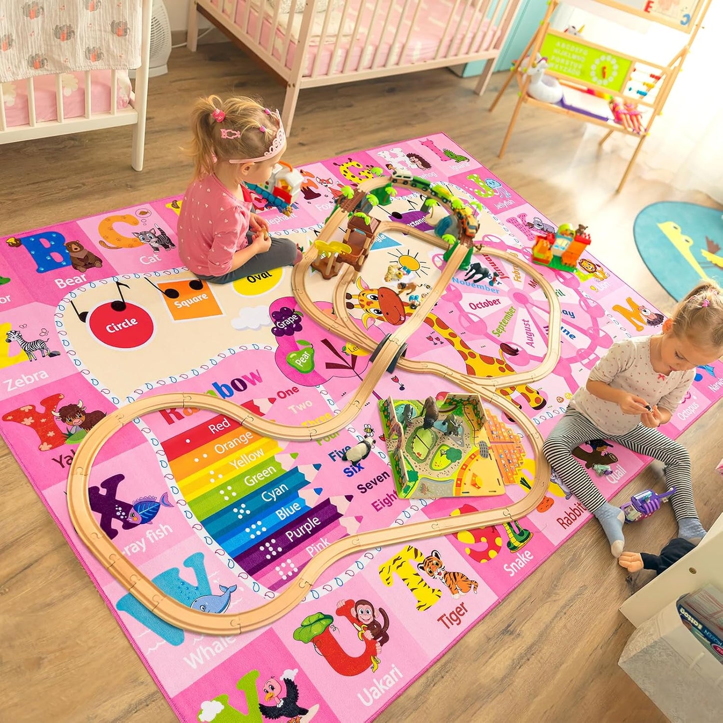 Kids Rugs for Playroom Bedroom Classroom Nursery Fun and Safe