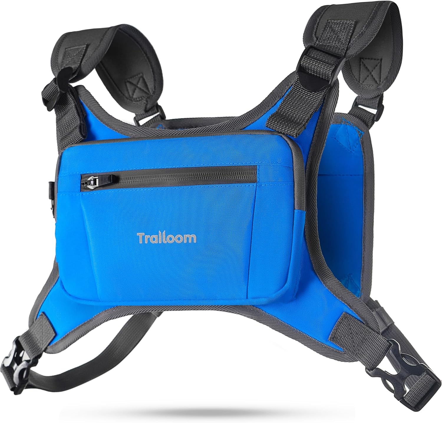 Reflective Running Chest Pack - Water Repellent, Phone Holder