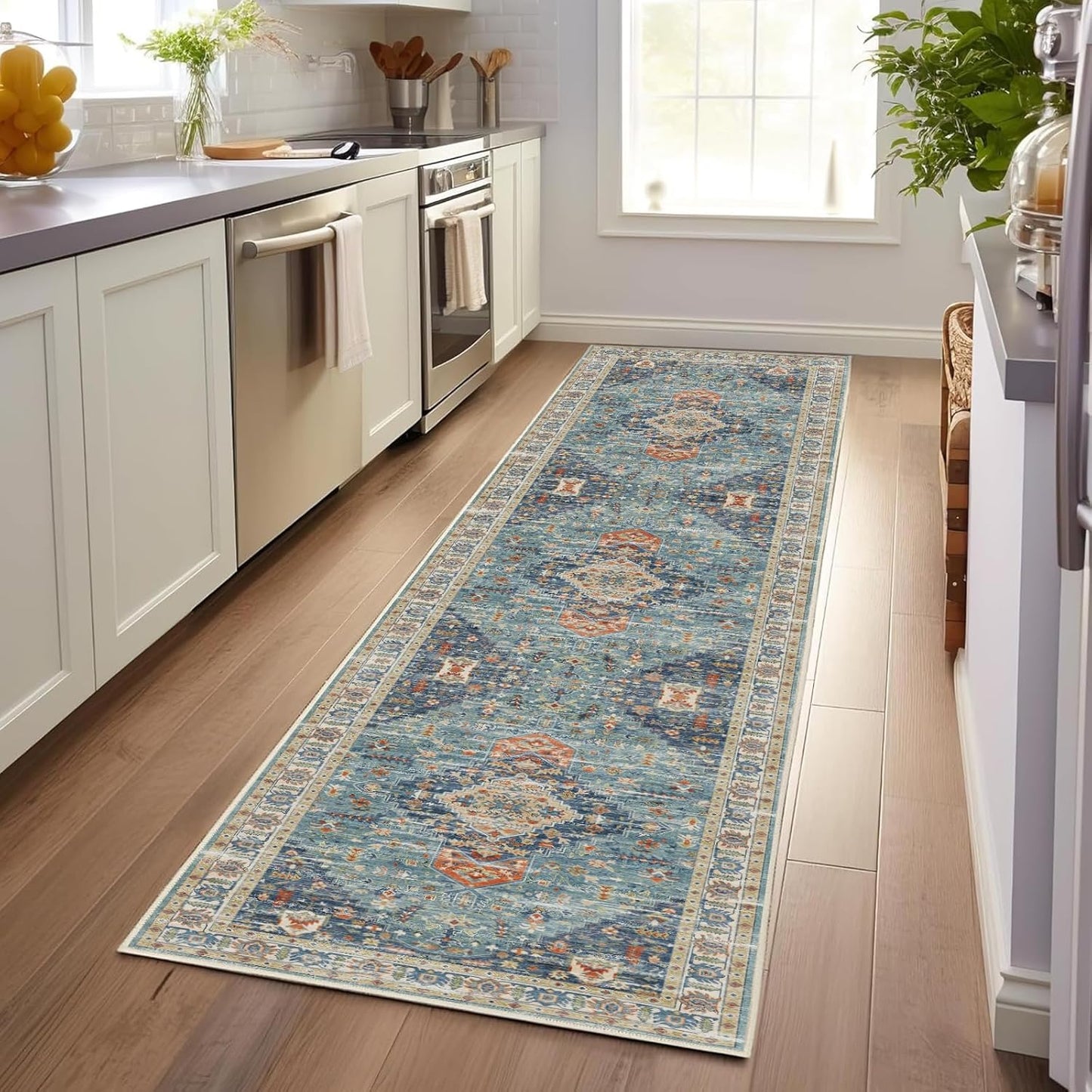 Enkor Runner Rugs for Hallway, Soft Non Slip Floor Rugs