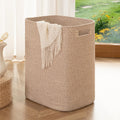 Laundry Hamper Rectangle Cotton Basket - Large Foldable Storage