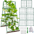 Thickened Cucumber Trellis for Raised Garden Bed - Foldable Metal