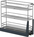 Pull Out Spice Rack for Narrow Cabinet 3-Tier Slide-Out Organizer