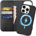 SHIELDON Case for iPhone 16 Pro 6.3 in Genuine Leather - Detachable