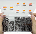 Octopus Fishing Hooks 200pcs Mixed Sizes 10/0 to 1/0 - Strong Pack