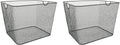 Pantry Organizer Wire Baskets for Shelves and Cabinets - 2 Pack