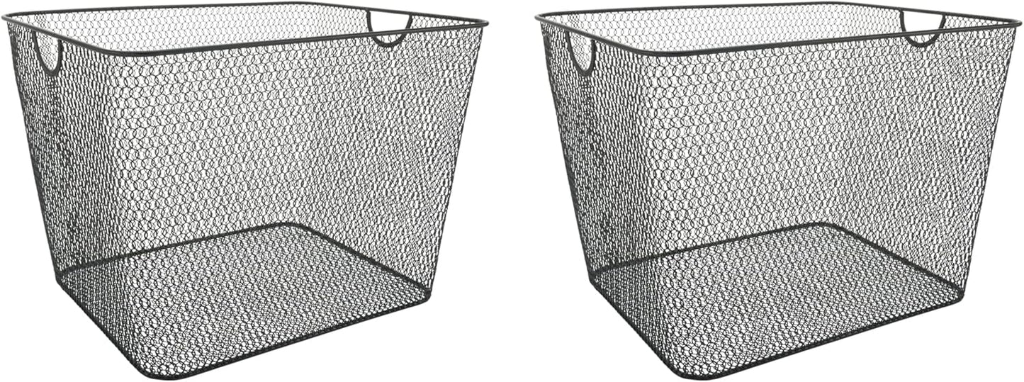 YBM Home Kitchen Pantry Organizer Wire Baskets for Shelves