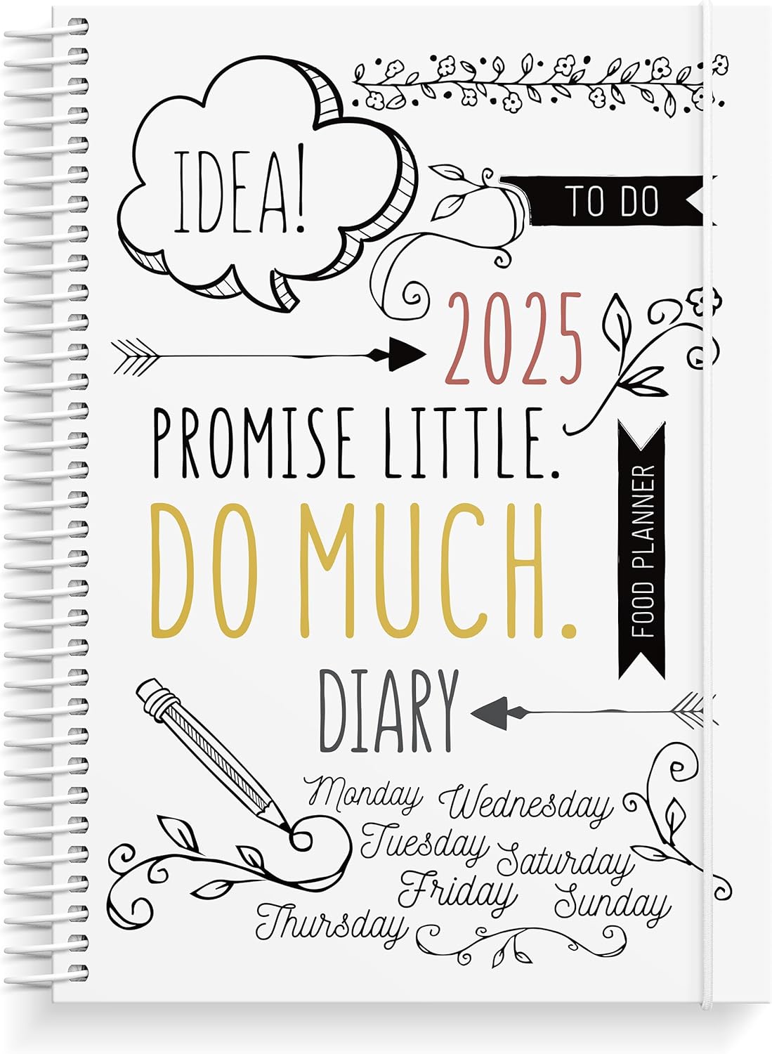 2025 Burde Doodle Planner: Artistic Daily Organization
