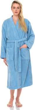 TowelSelections Womens Robe Cotton Luxury Terry Cloth Bathrobe - Soft