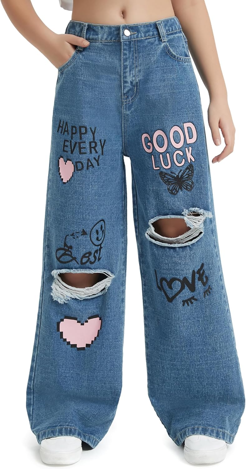 Stylish Girls Baggy Jeans for Casual and Trendy Outfits