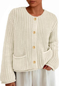 PRETTYGARDEN Oversized Chunky Knit Cardigan Sweater - Cozy Style