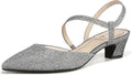 Womens Minimalist Pump - Low Pointed Heel for Everyday Wear