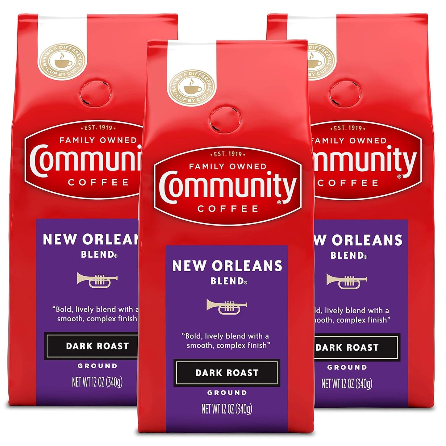 Community Coffee New Orleans Special Dark Roast Trio