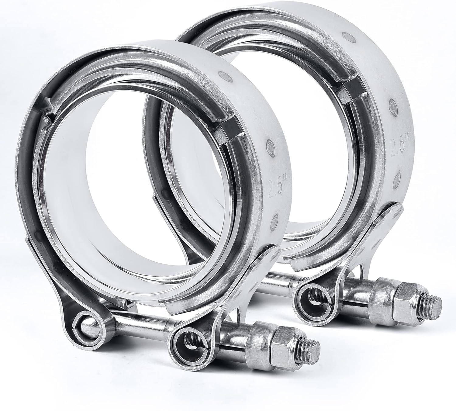 EVIL ENERGY V Band Clamp with Flange for Exhaust Systems