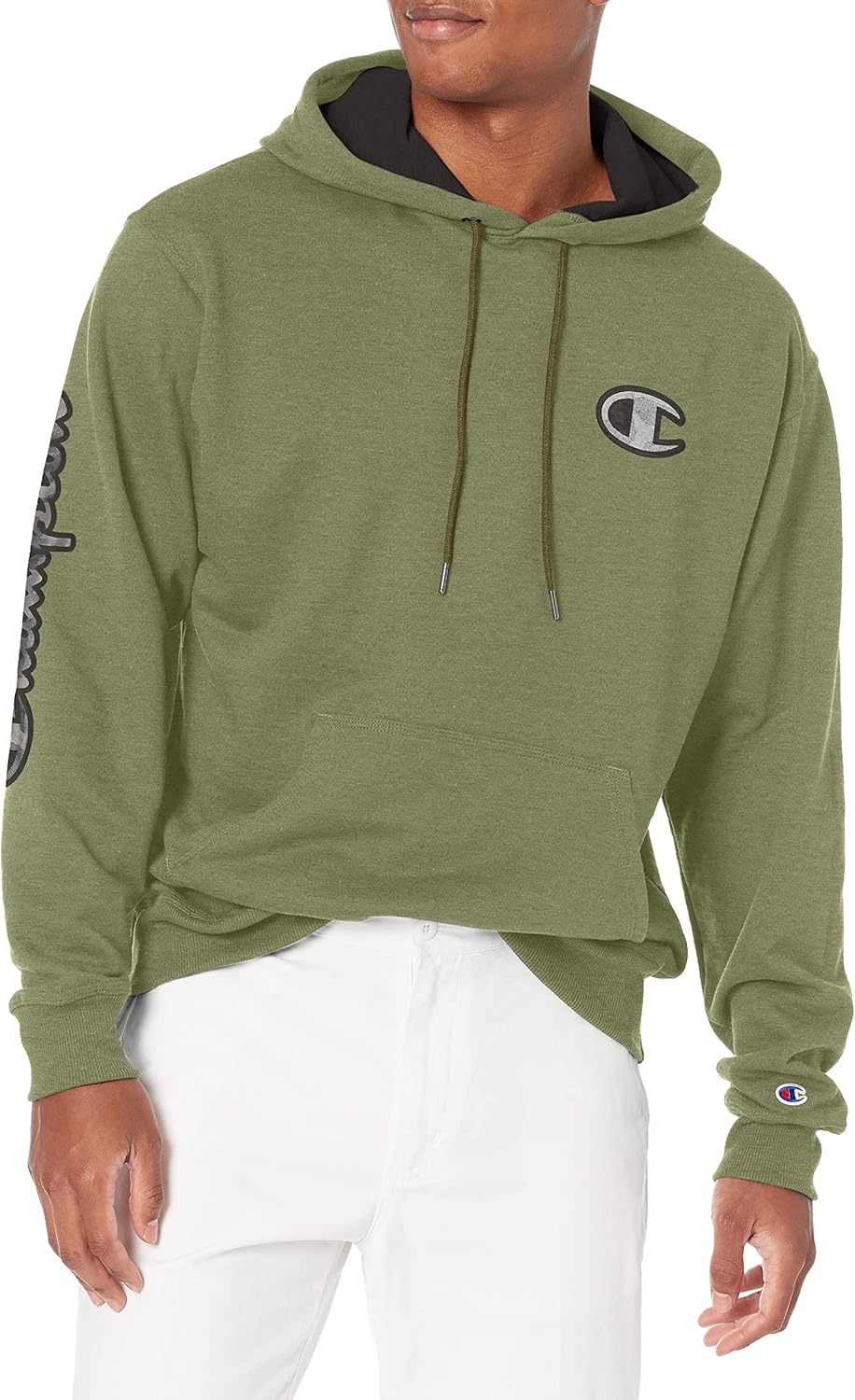 Champion Men's Powerblend Hoodie: Mesh Camo Style