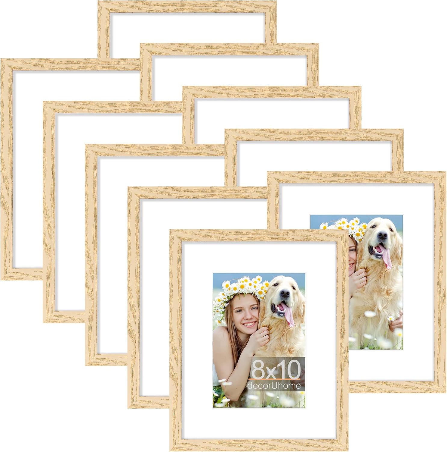 8x10 Picture Frame Set of 10 for Stunning Wall Decor