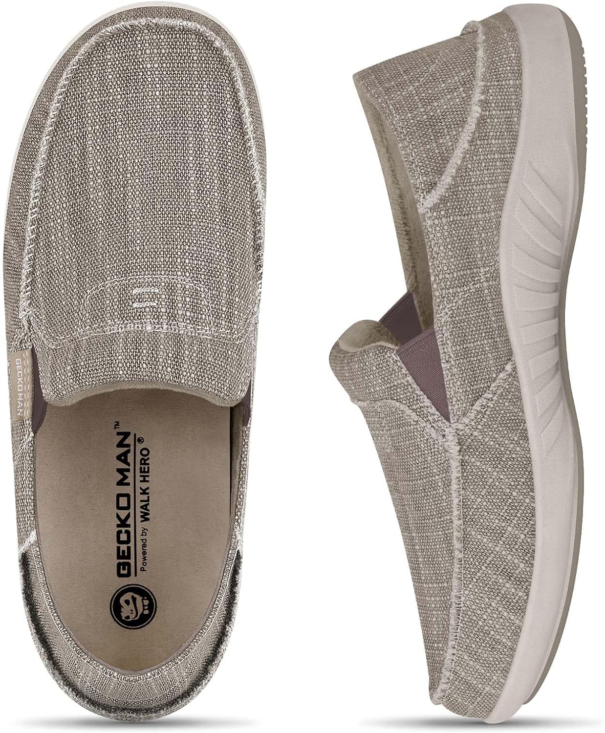 Mens Slip On Shoes with Arch Support for Pain Relief and Comfort