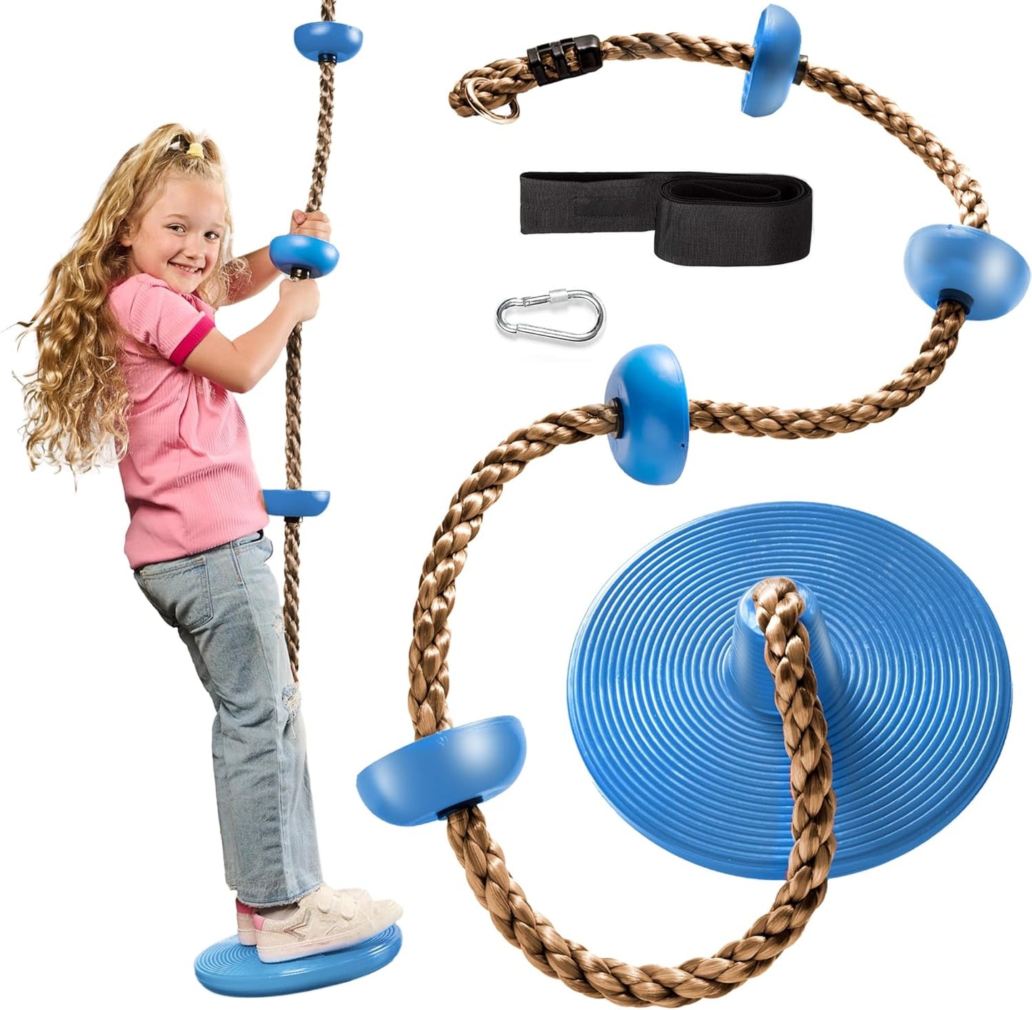 Jungle Gym Kingdom Tree Swing for Kids - Fun Outdoor Play