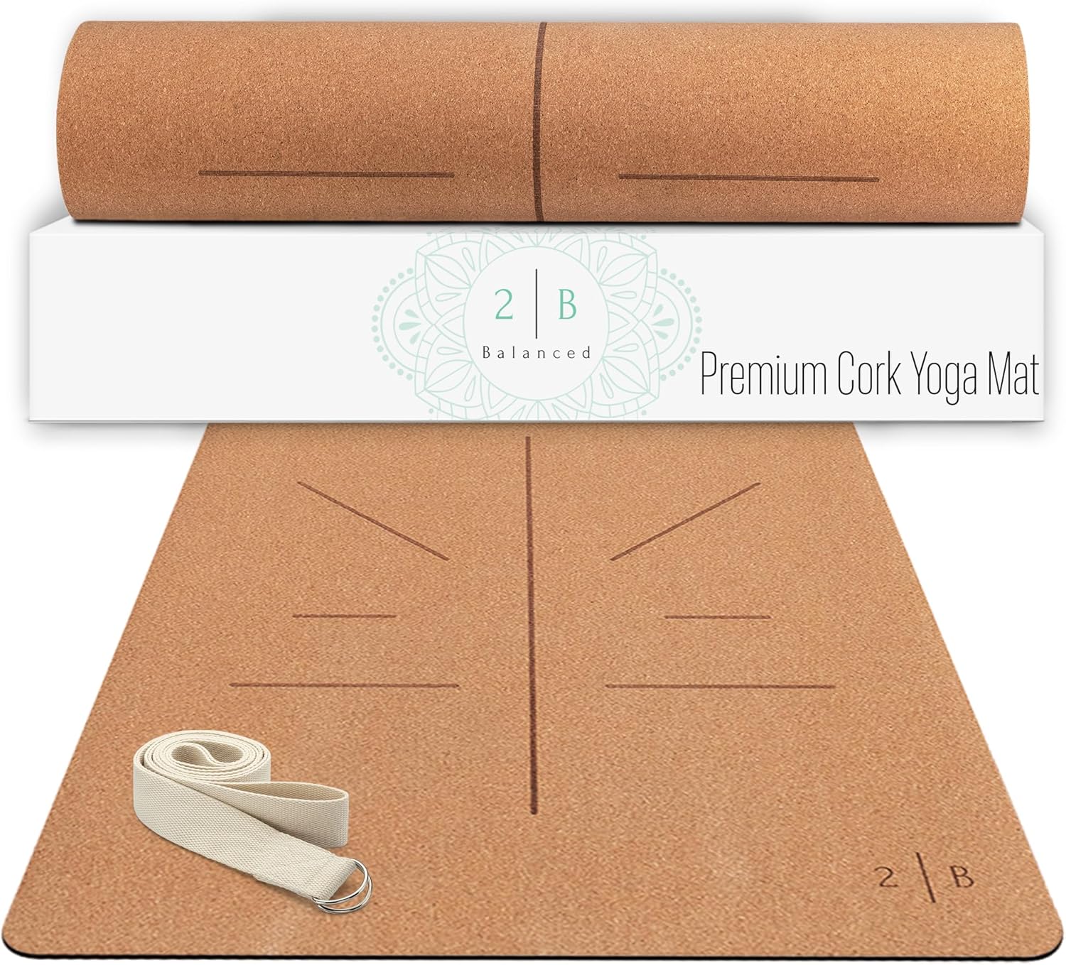Lightweight Non-Slip Cork Yoga Mat - Superior Grip