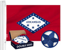 Arkansas State Flag 3x5 Ft Double ToughWeave - Heavy Duty Embroidered