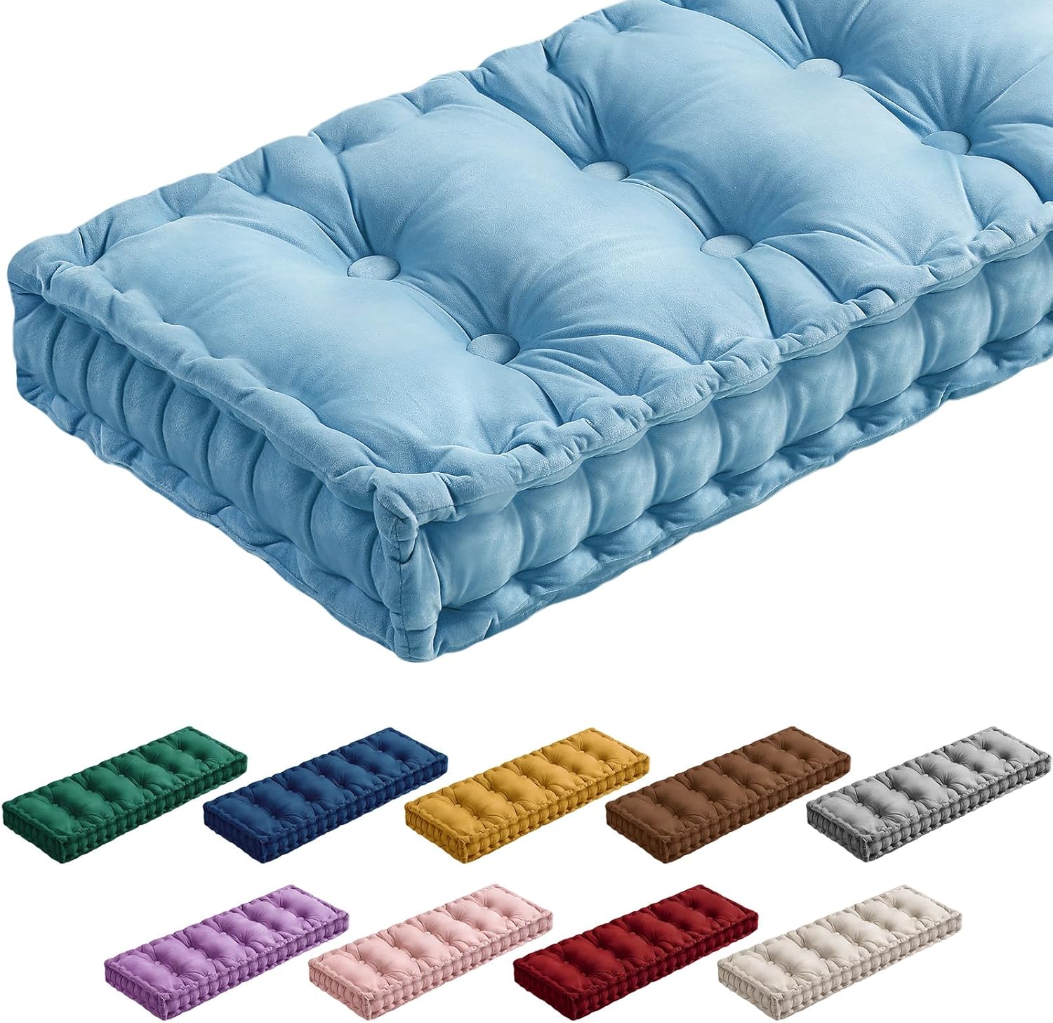Bench Cushions for Indoor Furniture - Velvet Kitchen Dining Pad