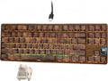 Womier Retro Wired TKL Mechanical Keyboard with Volume Wheel - Walnut