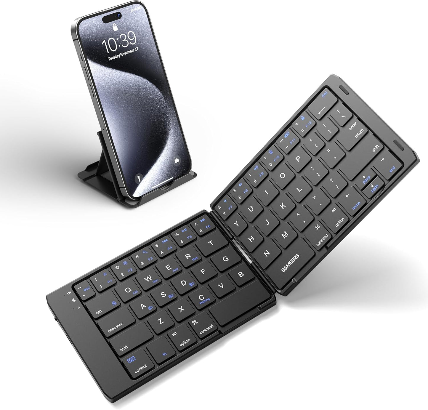 Samsers Foldable Bluetooth Keyboard - Multi-Device Support