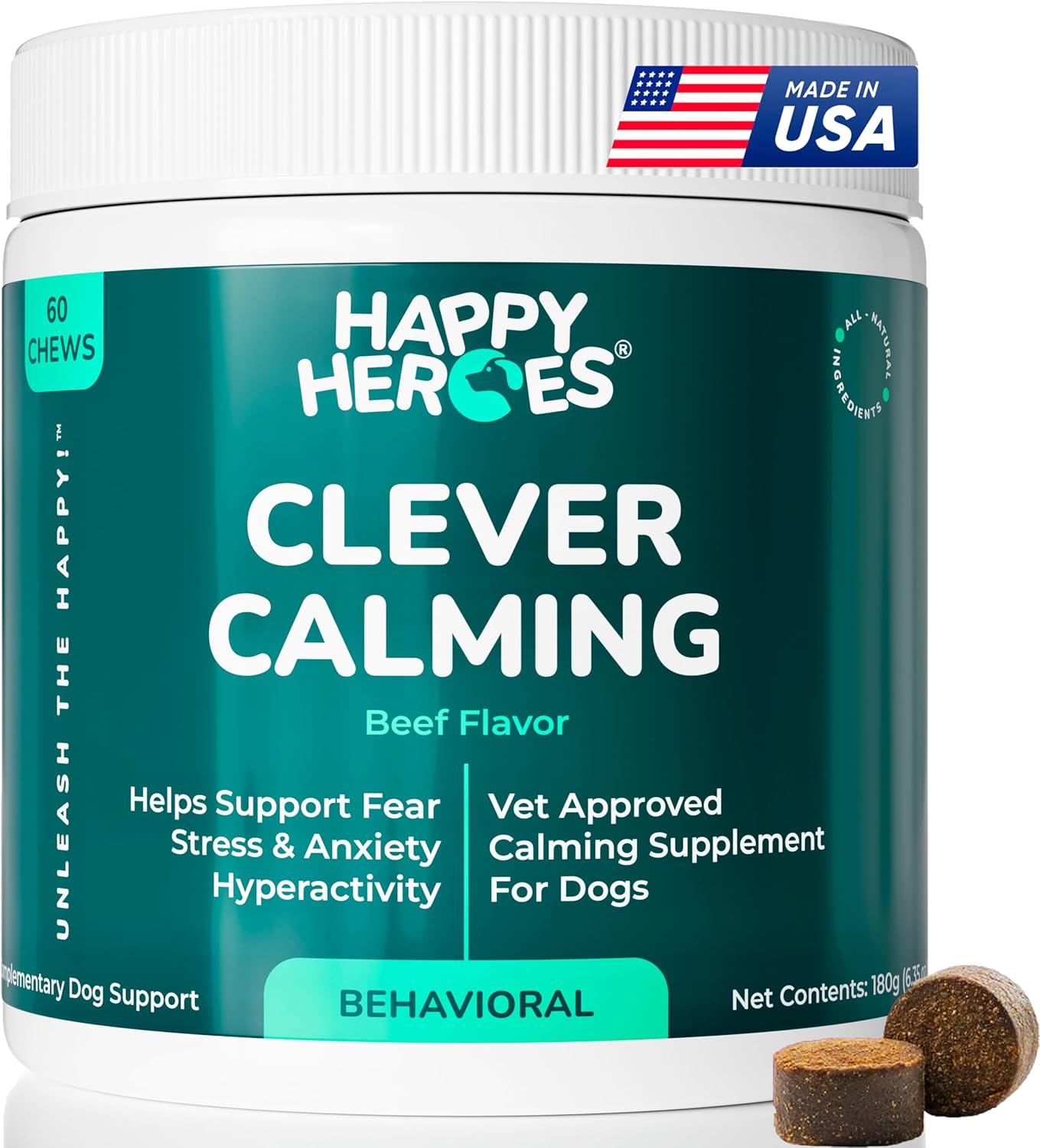 Clever Calming Chews for Dogs - Natural Anxiety Relief Treats